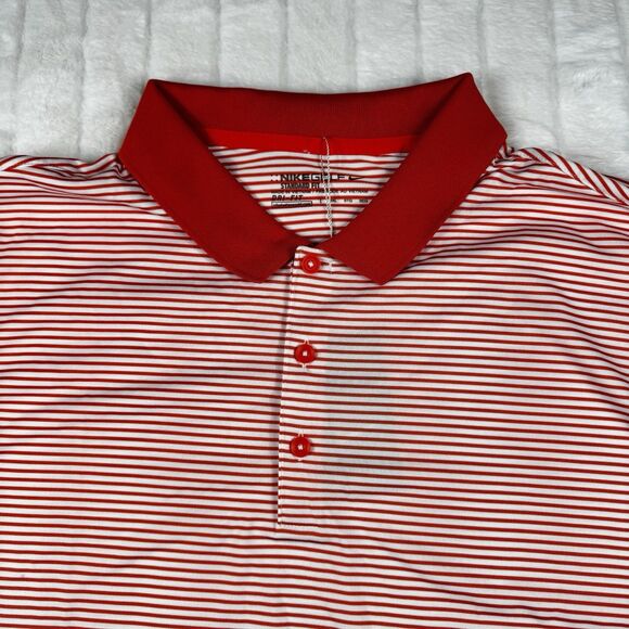 Nike Golf Syracuse Orange Football Polo Shirt Men 3XL Stripes Standard Fit NWT - Picture 8 of 11